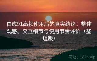 白虎91高频使用后的真实结论：整体观感、交互细节与使用节奏评价（整理版）