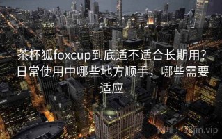 茶杯狐foxcup到底适不适合长期用？日常使用中哪些地方顺手，哪些需要适应