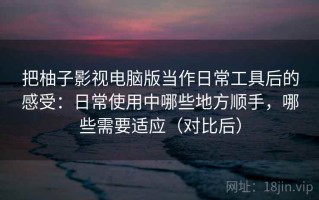 把柚子影视电脑版当作日常工具后的感受：日常使用中哪些地方顺手，哪些需要适应（对比后）