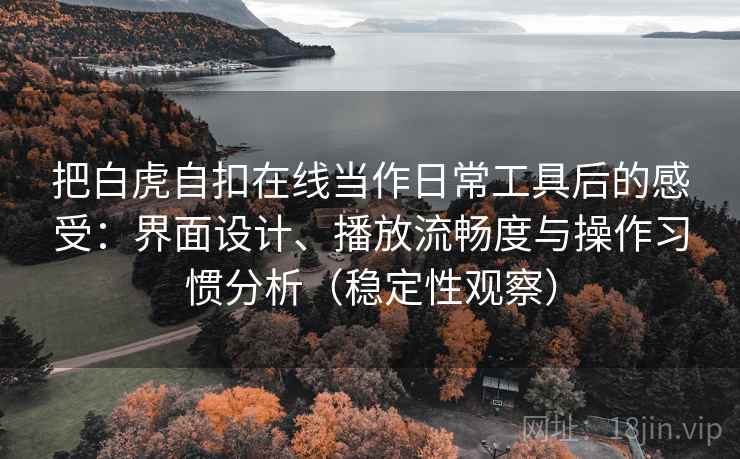把白虎自扣在线当作日常工具后的感受:界面设计、播放流畅度与操作习惯分析(稳定性观察)-第2张图片 把白虎自扣在线当作日常工具后的感受:界面设计、播放流畅度与操作习惯分析(稳定性观察)-第2张图片