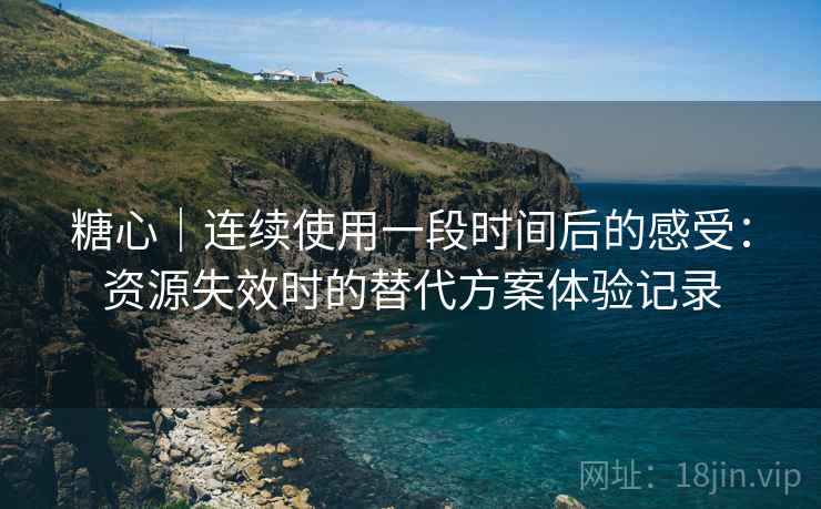 糖心|连续使用一段时间后的感受:资源失效时的替代方案体验记录-第2张图片 糖心|连续使用一段时间后的感受:资源失效时的替代方案体验记录-第2张图片